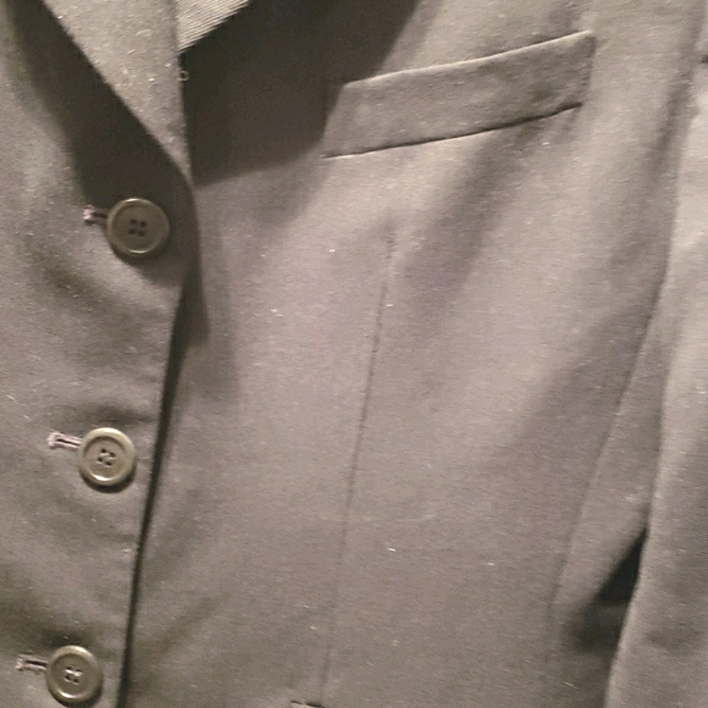 JONES NEW YORK PURE WOOL BLK 3-BUTTON BLAZER SZ 6 - Picture 4 of 8